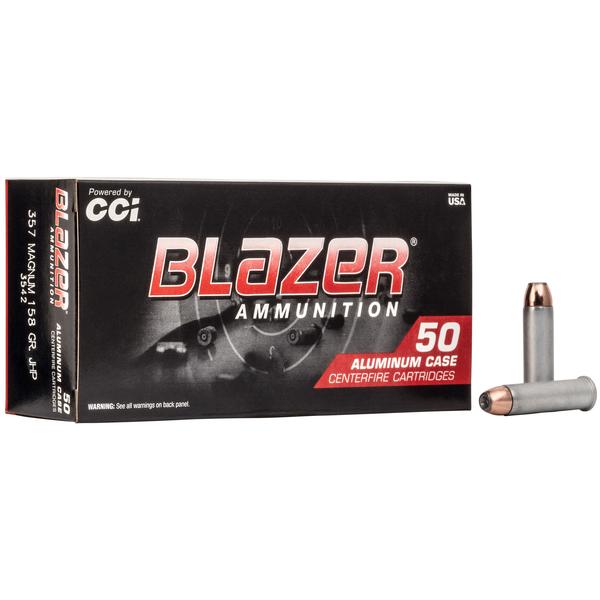 CCI Blazer .357 Magnum 158 GR JHP 1150 FPS 50 RD/BOX