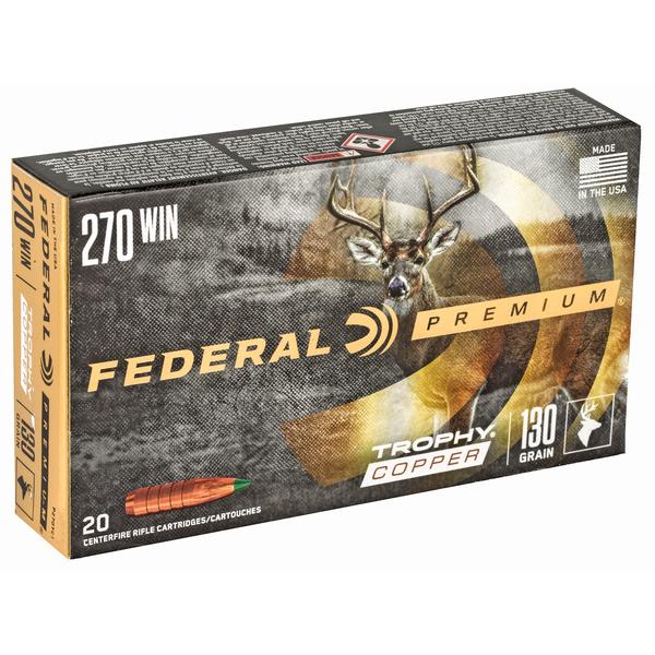 Federal Premium .270 WIN 130 GR TC 3060 FPS 20 RD/BOX