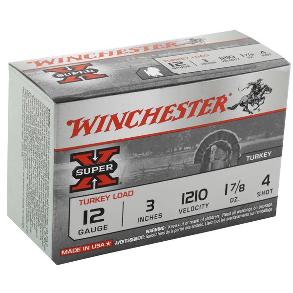 Winchester Super X 12 GA 3 IN 1 7/8 OZ #4 1210 FPS 10 RD/BOX